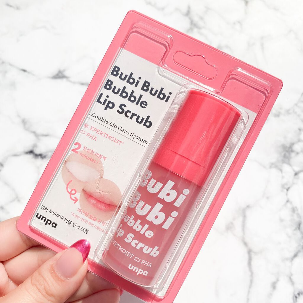 ブビブビ バブルリップスクラブ/unpa/リップスクラブを使ったクチコミ(2枚目)