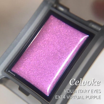 セルヴォーク ヴォランタリー アイズ EX14 ヴァーチャルパープル<数量限定>/Celvoke/単色アイシャドウを使ったクチコミ(1枚目)