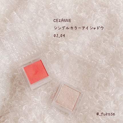 シングルカラーアイシャドウ/CEZANNE/単色アイシャドウを使ったクチコミ(1枚目)