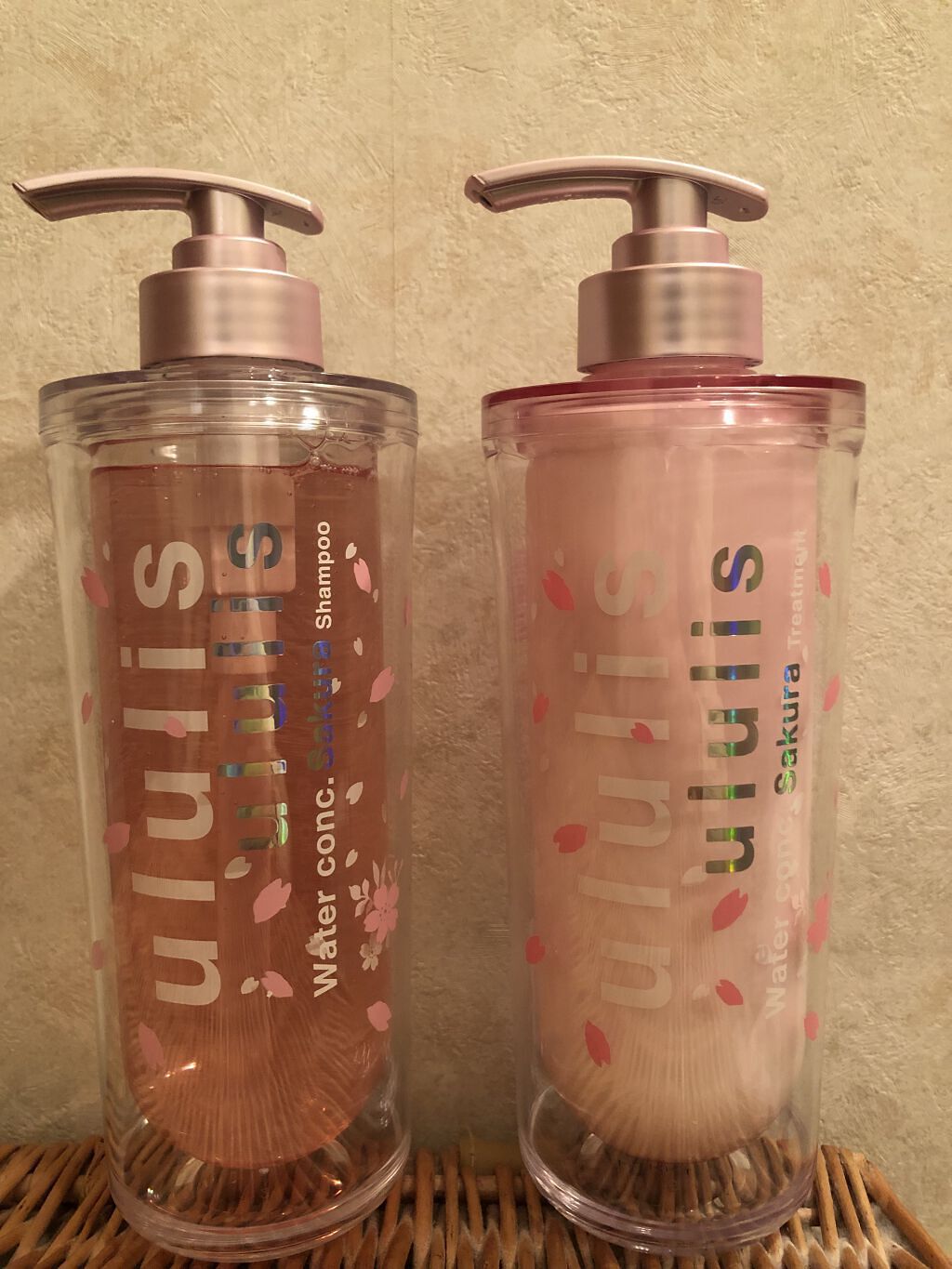 ウォーターコンク モイスト シャンプー（桜ver.)/ヘアトリートメント(桜ver.)/ululis/市販シャンプーを使ったクチコミ（2枚目）