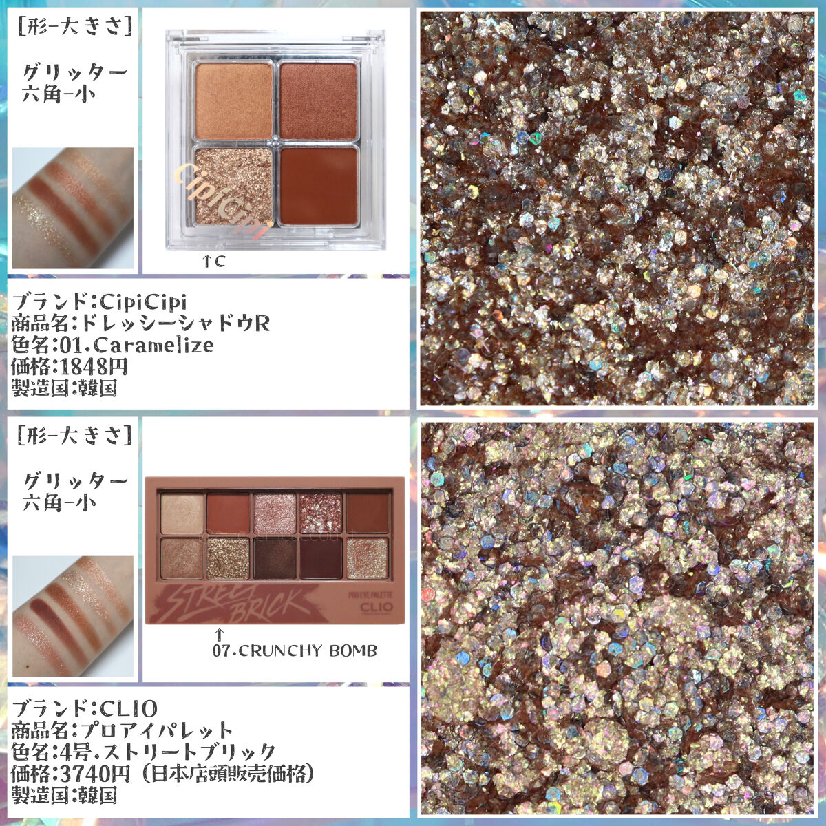 ドレッシーシャドウR/CipiCipi/アイシャドウパレットを使ったクチコミ（2枚目）