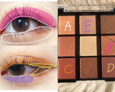 UR GLAM　BLOOMING EYE COLOR PALETTE/U R GLAM/パウダーアイシャドウを使ったクチコミ（3枚目）