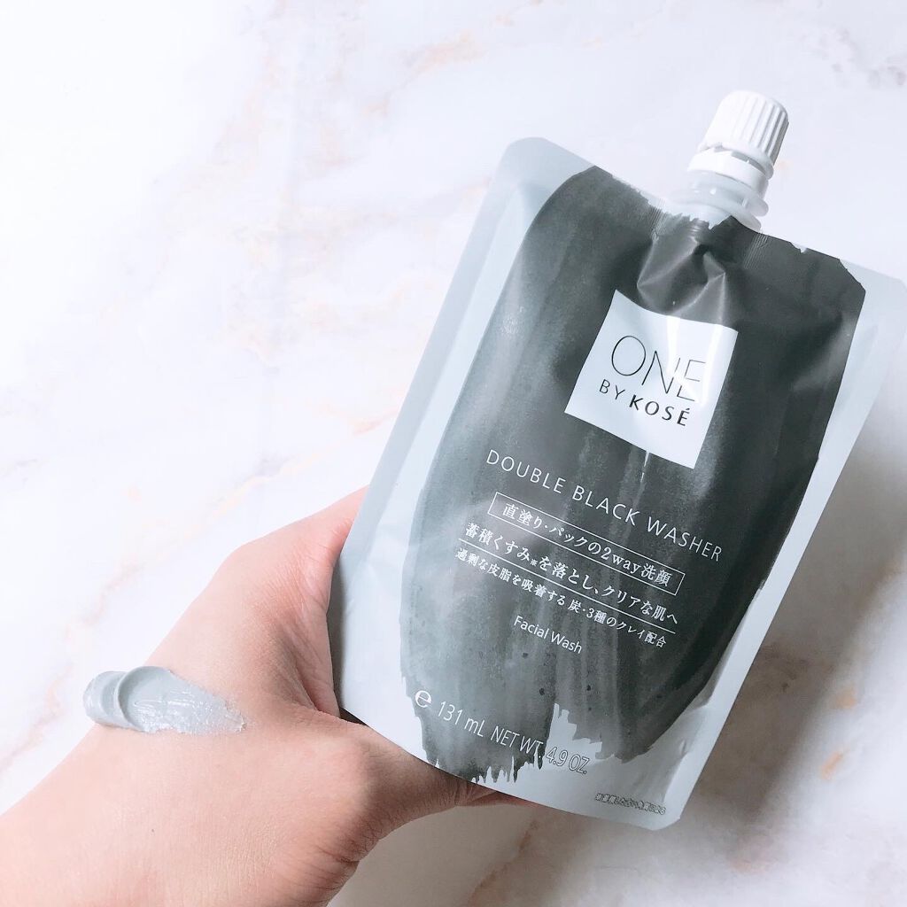 ダブル ブラック ウォッシャー/ONE BY KOSE/その他洗顔料を使ったクチコミ（2枚目）