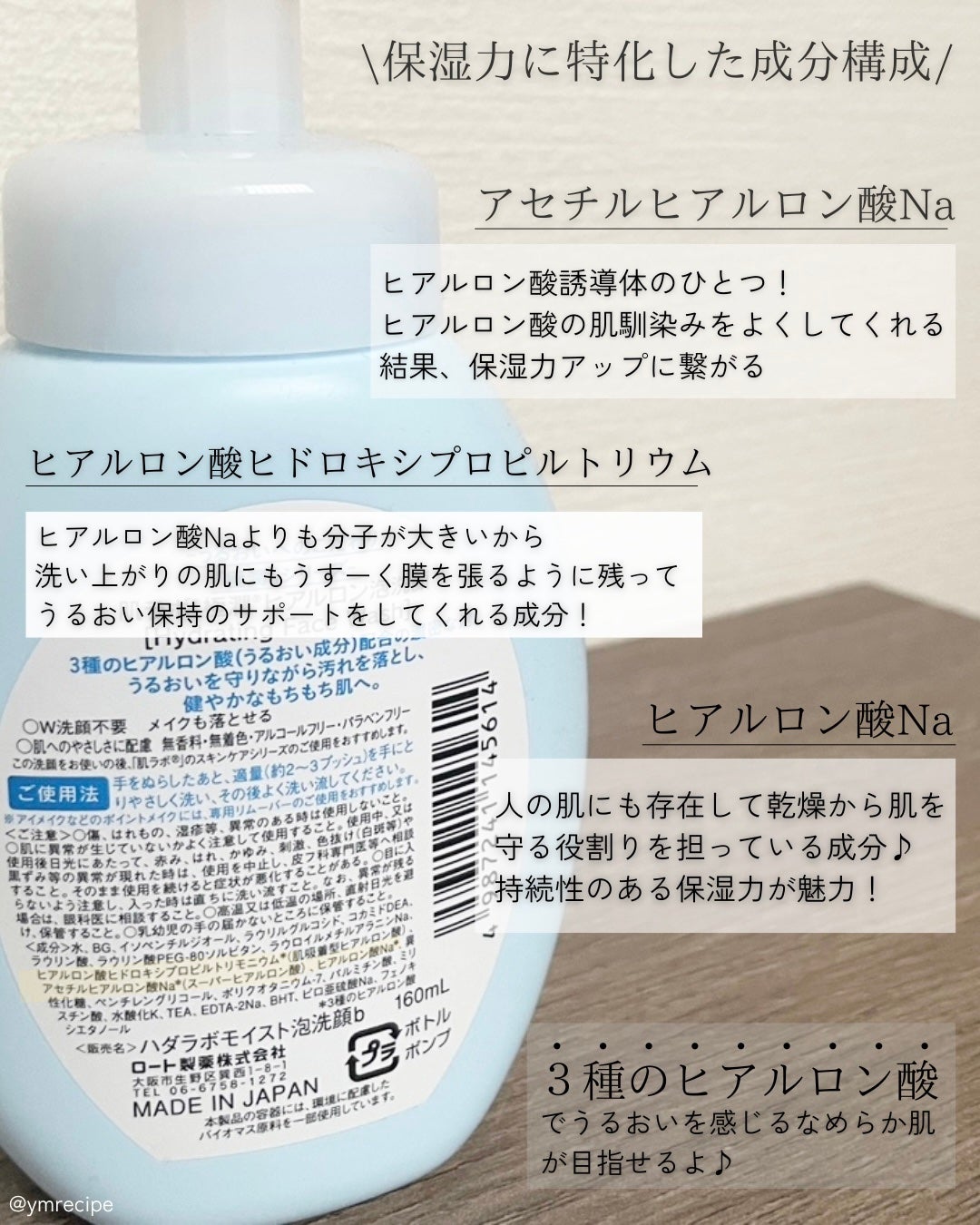 極潤 ヒアルロン泡洗顔/肌ラボ/泡洗顔を使ったクチコミ(4枚目)