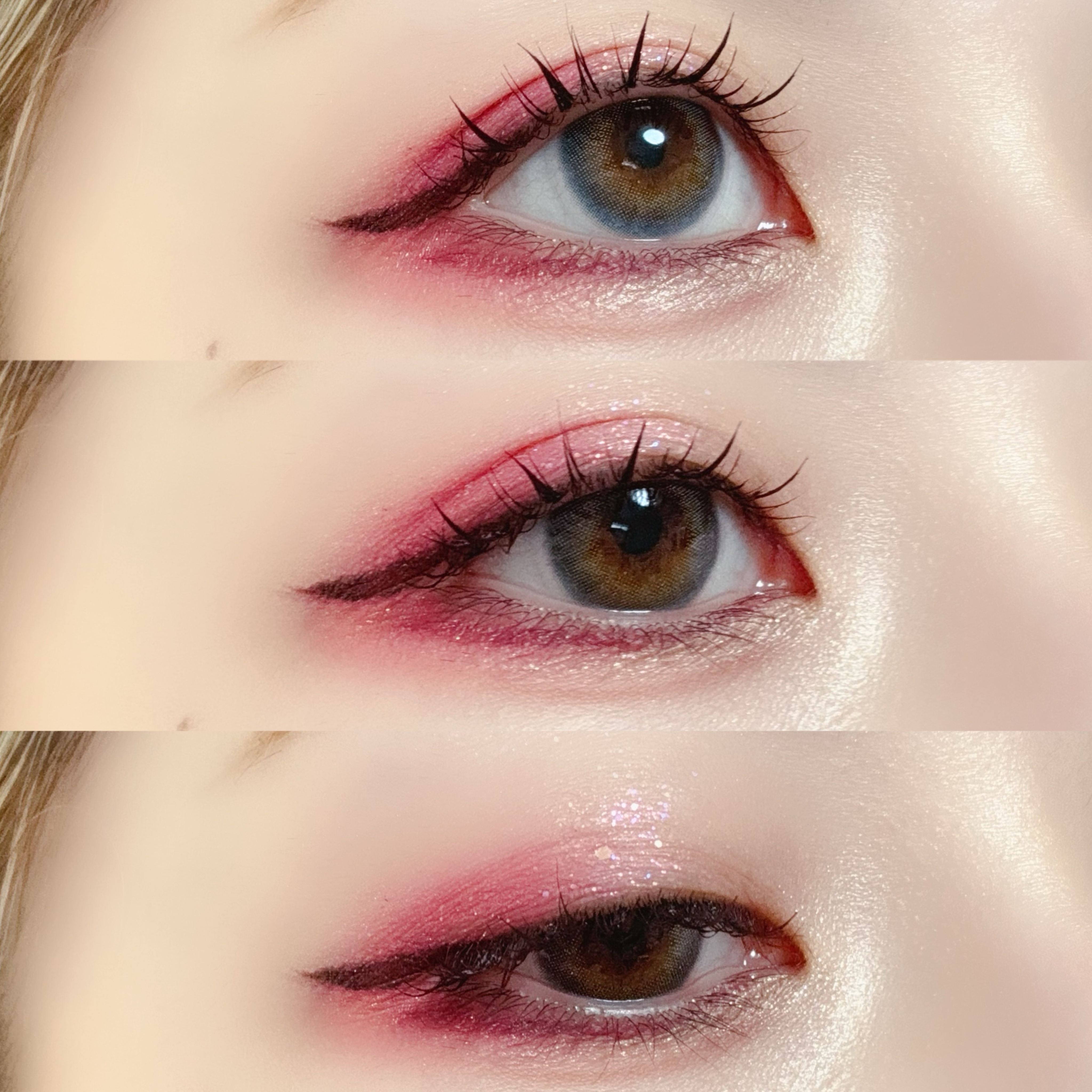 グリッターペディアアイパレット N°7 オールオブピーチエード/unleashia/アイシャドウパレットを使ったクチコミ（2枚目）