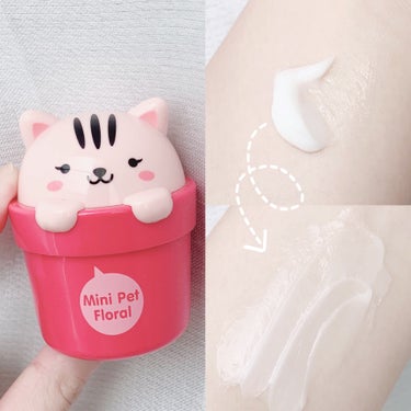 THE FACE SHOP ブリーミックスミニペットパフュームハンドクリームのクチコミ「🐈可愛い猫のハンドクリーム🐈



韓国のお土産におすすめハンドクリーム

ポットに入った動物.....」（3枚目）