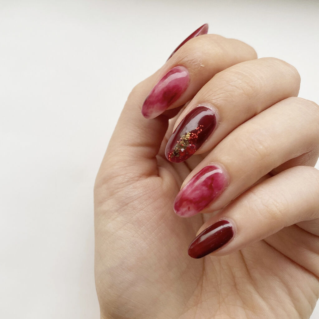 ジェルネイル（ライト対応）/セリア/ジェルネイルを使ったクチコミ（2枚目）