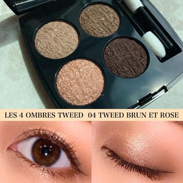 2022年春新作パウダーアイシャドウ】レ キャトル オンブル|CHANELの 【同梱不可】 CHANEL レキャトルオンブル ツイード 04 限定品 アイシャドウ