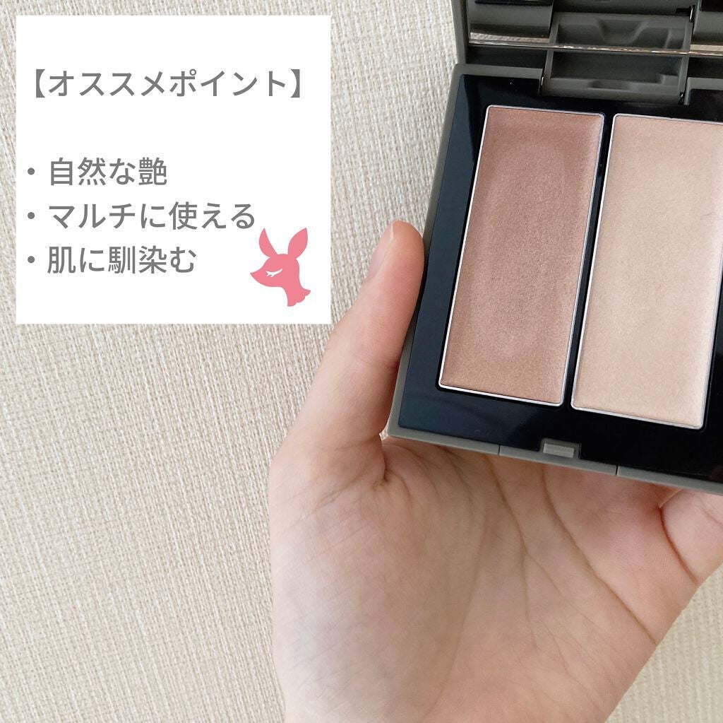 THREE シマリング グロー デュオ/THREE/クリームハイライトを使ったクチコミ(2枚目)