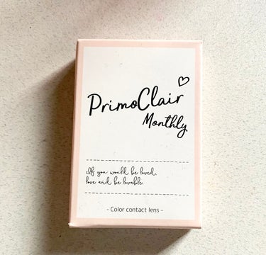 Primo Clair Monthly/Primo Clair Monthly/カラーコンタクトレンズを使ったクチコミ（1枚目）