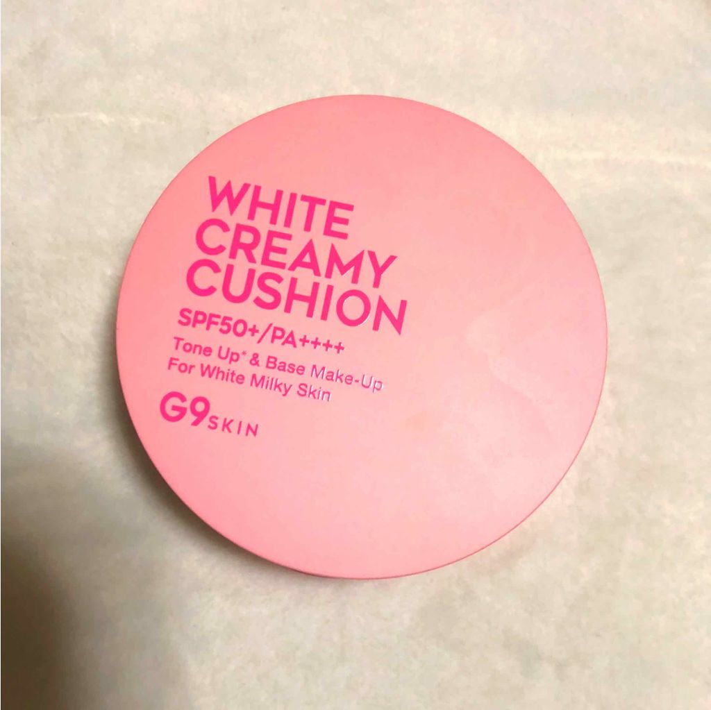 WHITE CREAMY CUSHION(ウユファンデ)/G9SKIN/化粧下地を使ったクチコミ(1枚目)