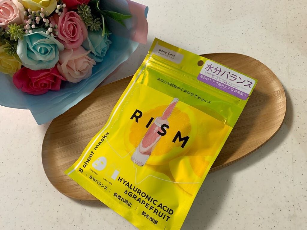 デイリーケアマスク ヒアルロン酸＆グレープフルーツ/RISM/シートマスク・パックを使ったクチコミ（1枚目）