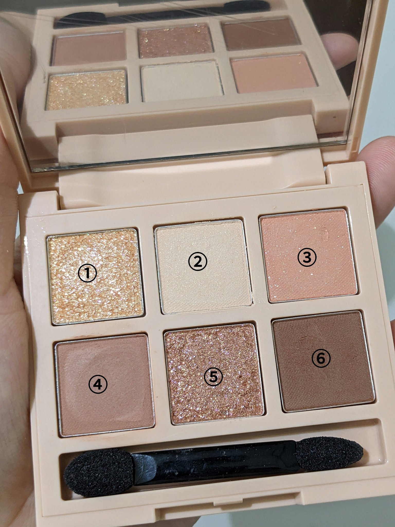 プレイカラーアイズミニ　ニューイヤーパーティー/ETUDE/アイシャドウパレットを使ったクチコミ（2枚目）