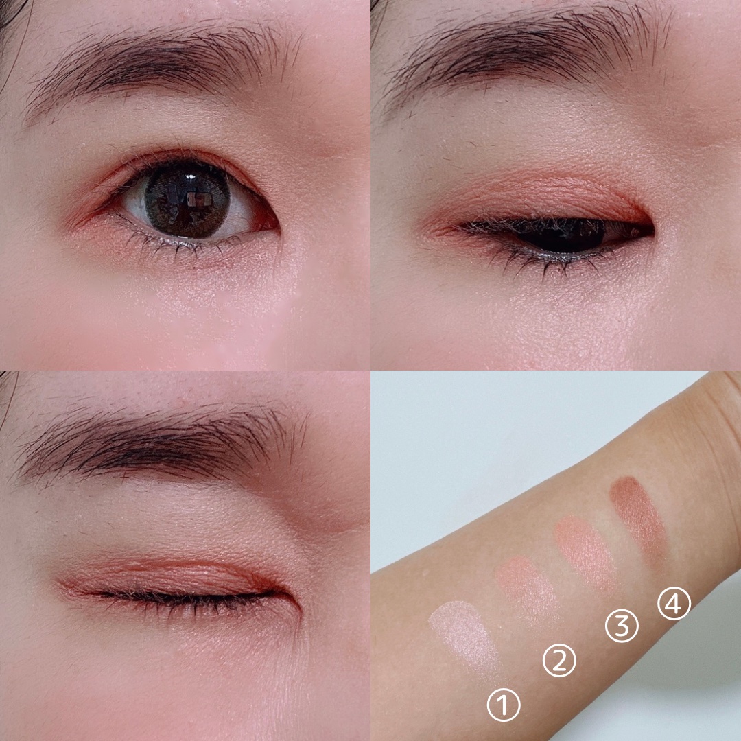 デザイニングブラウンアイズ EX-1 スプリングブラウン(限定)/KATE/アイシャドウパレットを使ったクチコミ（3枚目）