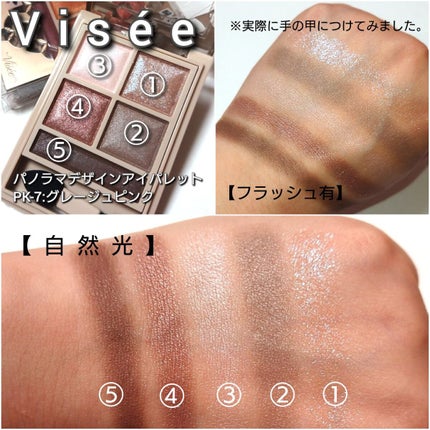 パノラマデザイン アイパレット/Visée/アイシャドウパレットを使ったクチコミ(4枚目)