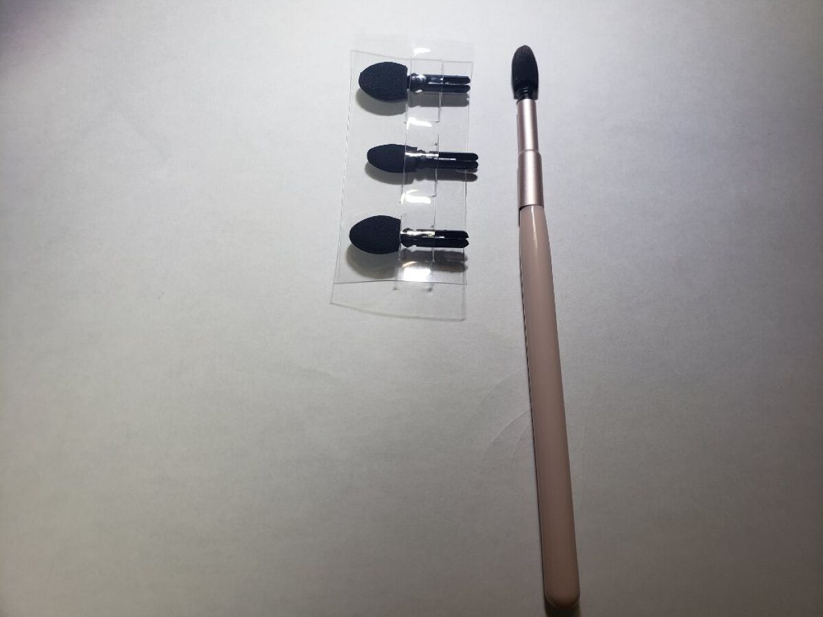 アイシャドウチップ（アタッチメント付き）/セリア/メイクブラシを使ったクチコミ（1枚目）