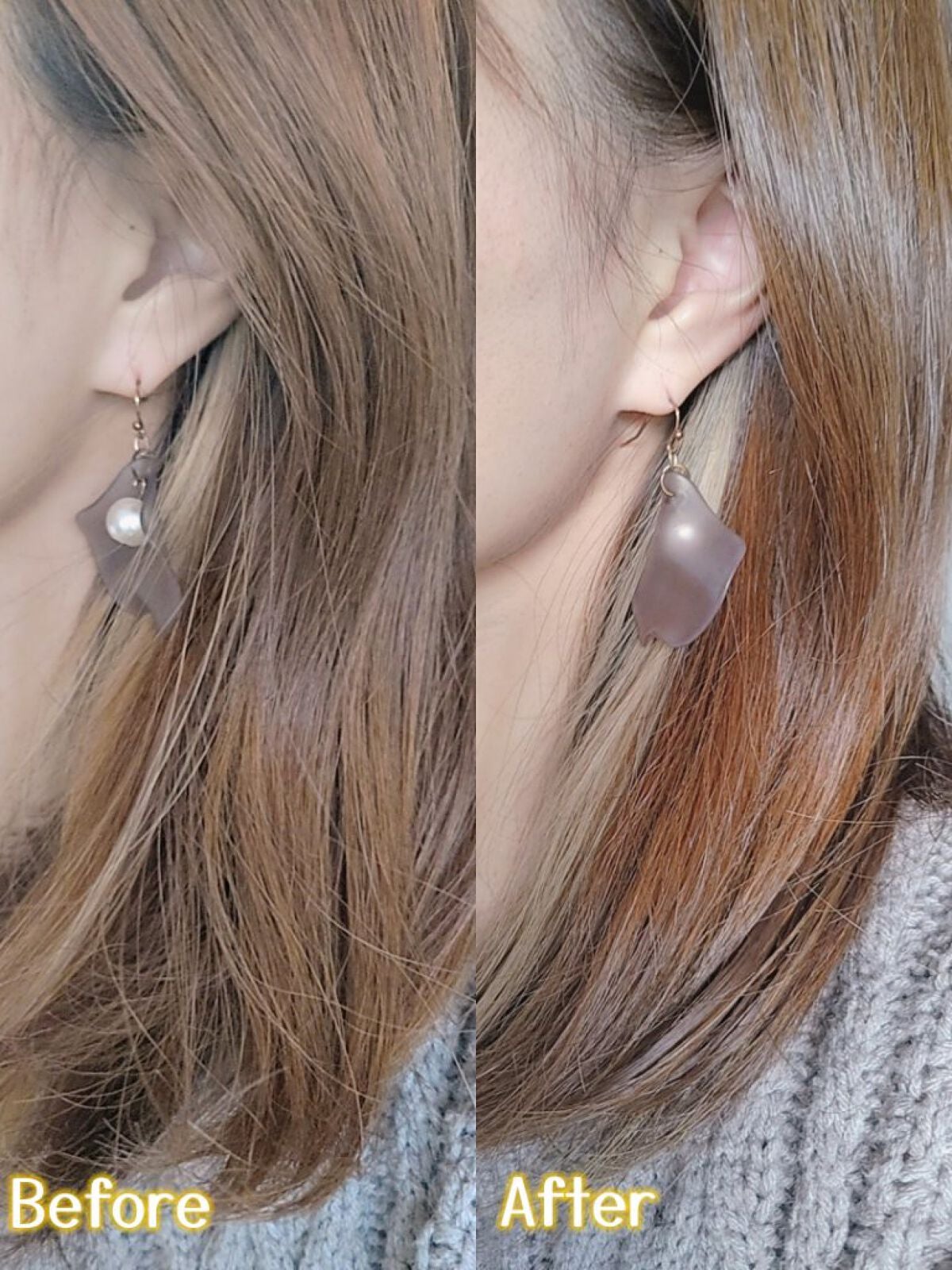 ミルキーヘアカラー/フレッシュライト/ヘアカラーを使ったクチコミ(4枚目)