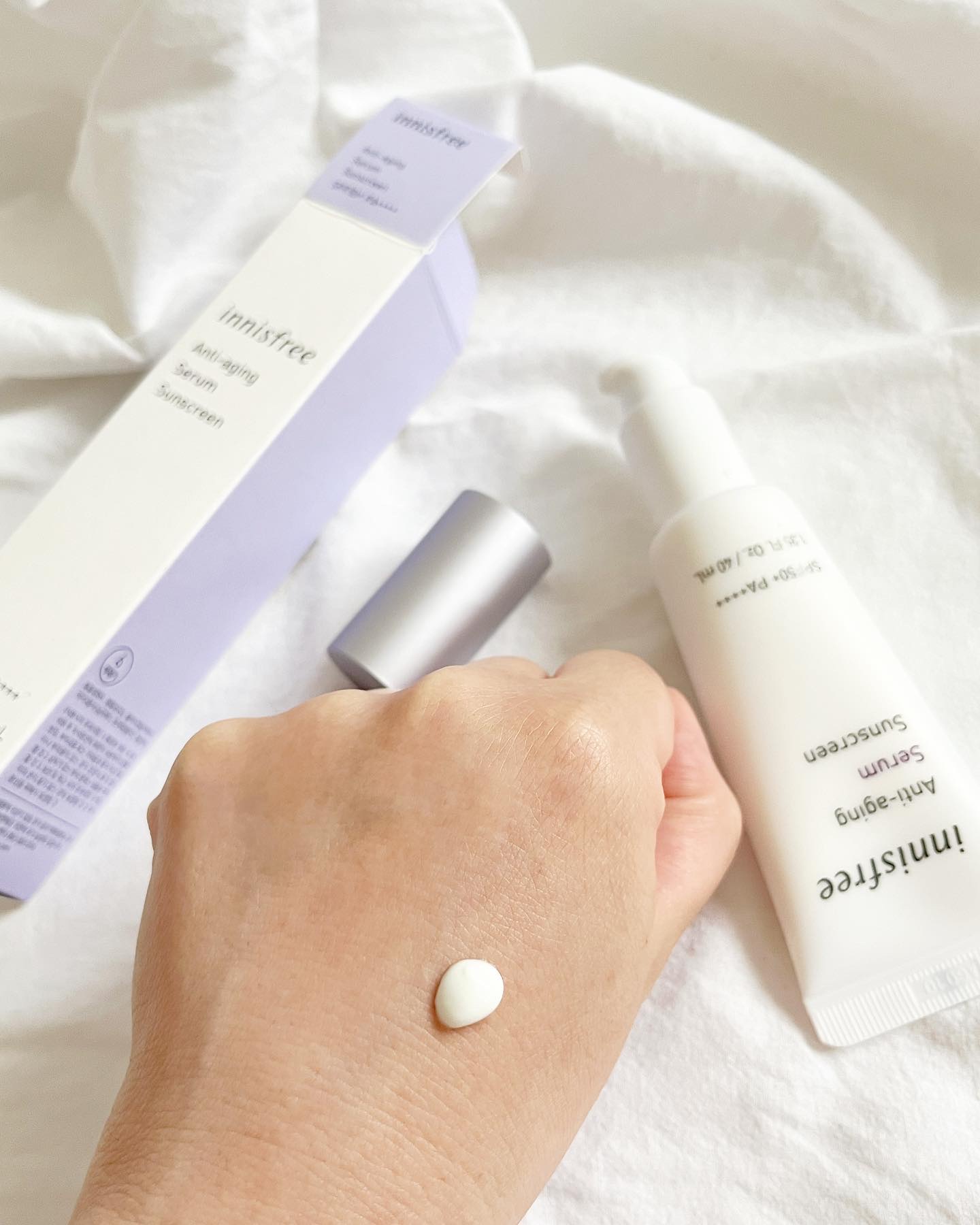アンチエイジング セラム サンスクリーン/innisfree/日焼け止め・UVケアを使ったクチコミ（3枚目）