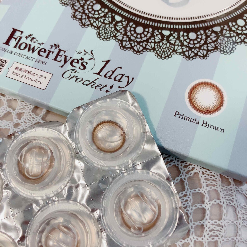 フラワーアイズ ワンデー クロッシェ/株式会社ビューフロンティア/ワンデー(1DAY)カラコンを使ったクチコミ(3枚目)
