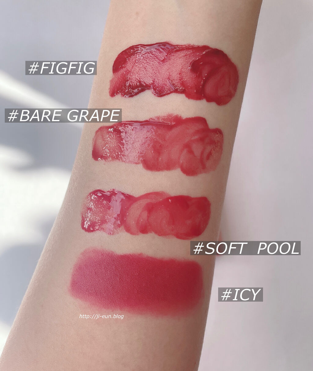 ジューシーラスティングティント/rom&nd/リップティントを使ったクチコミ（2枚目）