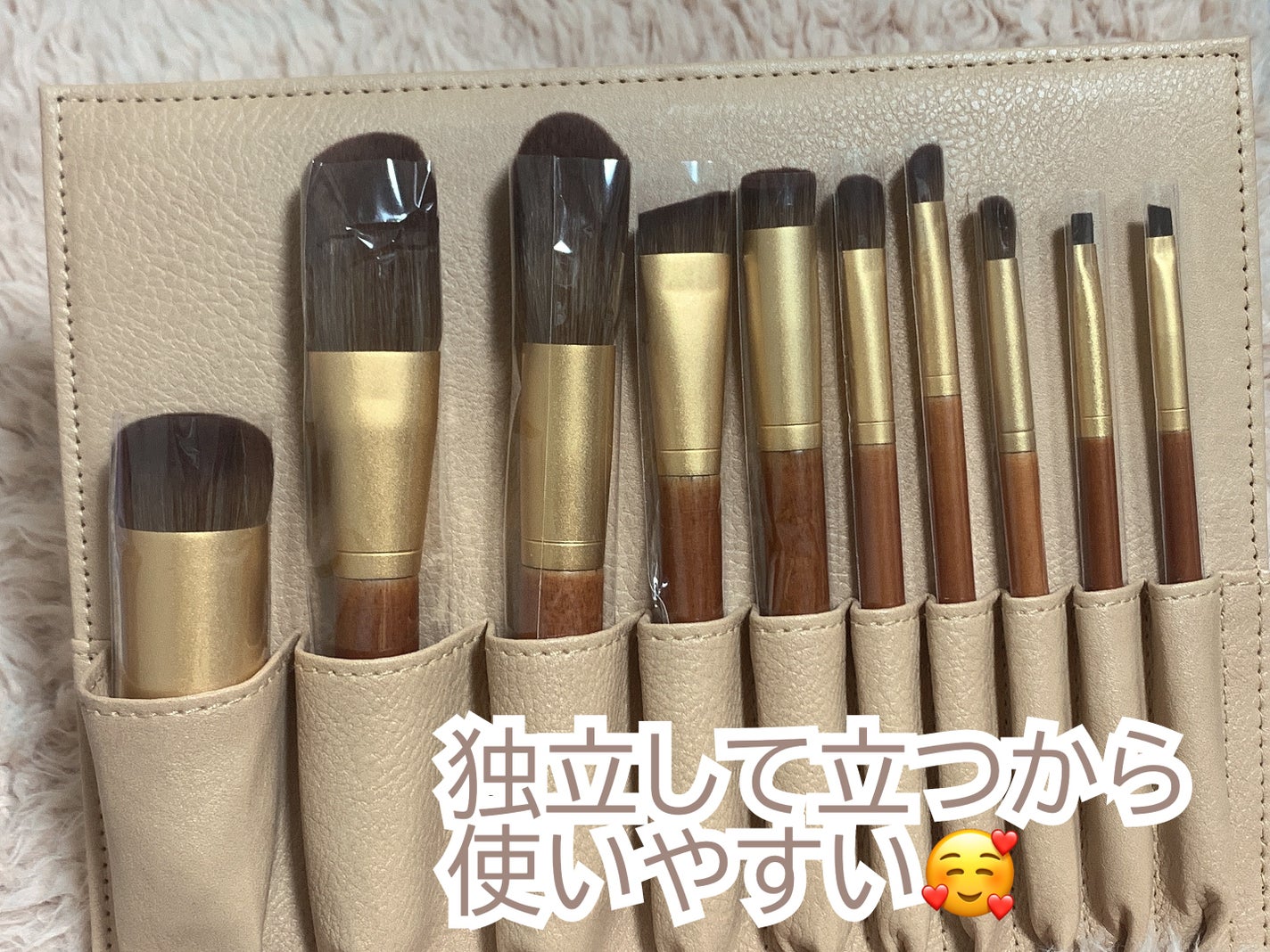 SIXPLUS X MARILYN 10本メイクアップブラシセット/SIXPLUS/メイクブラシを使ったクチコミ(2枚目)