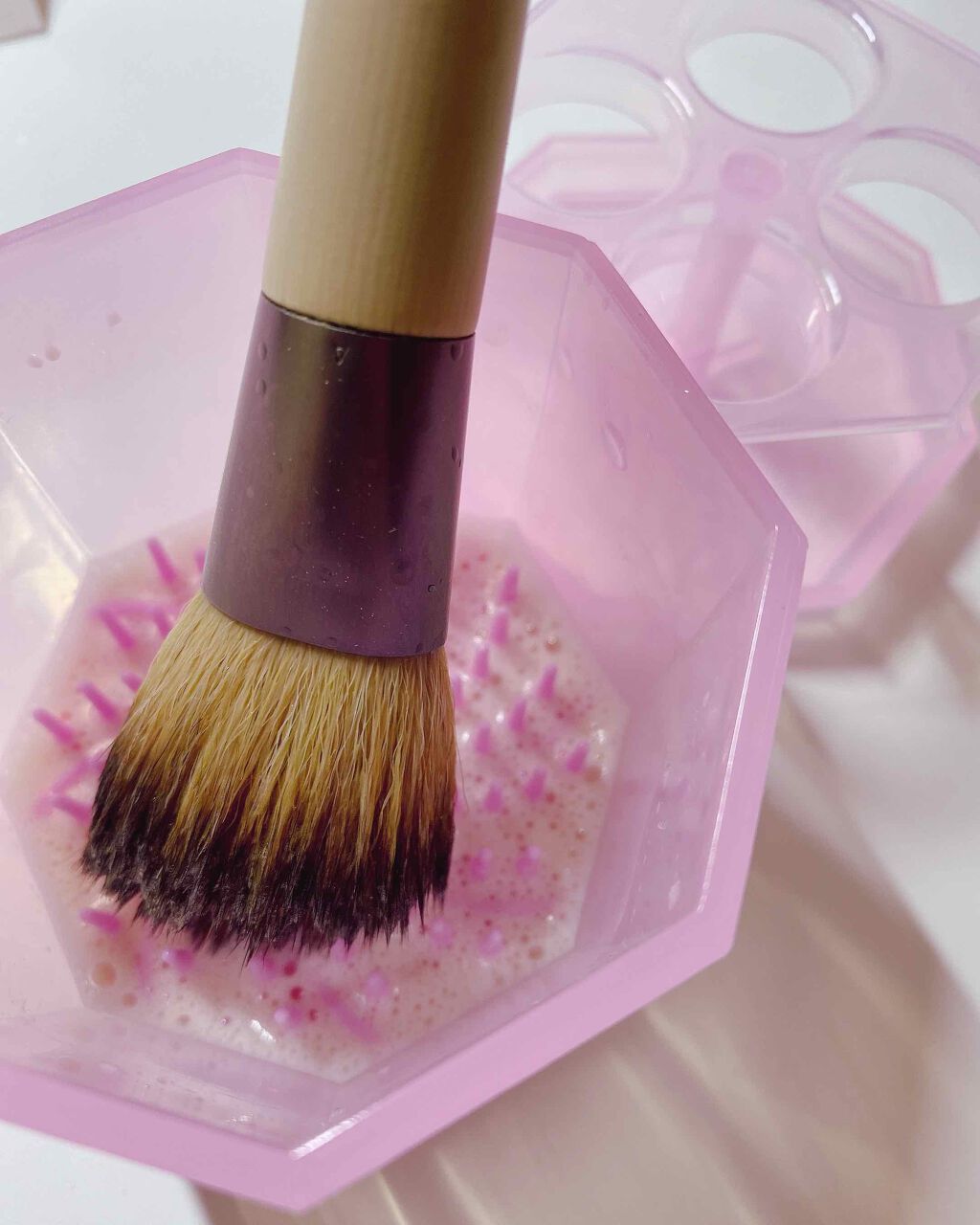 パフ・スポンジ専用洗剤/DAISO/その他化粧小物を使ったクチコミ(1枚目)