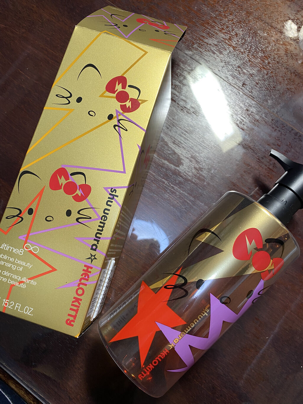 （旧）アルティム8∞ スブリム ビューティ クレンジング オイル 限定450ml(ハローキティコラボ)/shu uemura/オイルクレンジングを使ったクチコミ（2枚目）