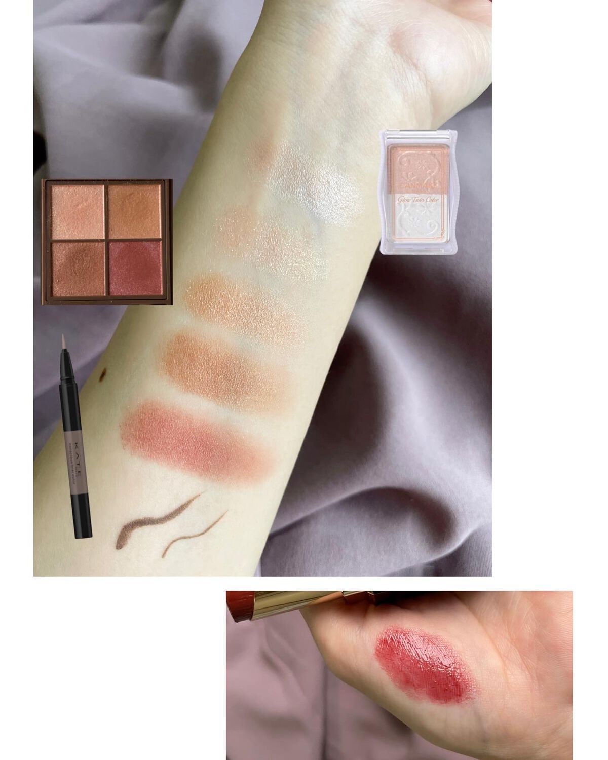 グロウツインカラー/キャンメイク/アイシャドウパレットを使ったクチコミ（3枚目）