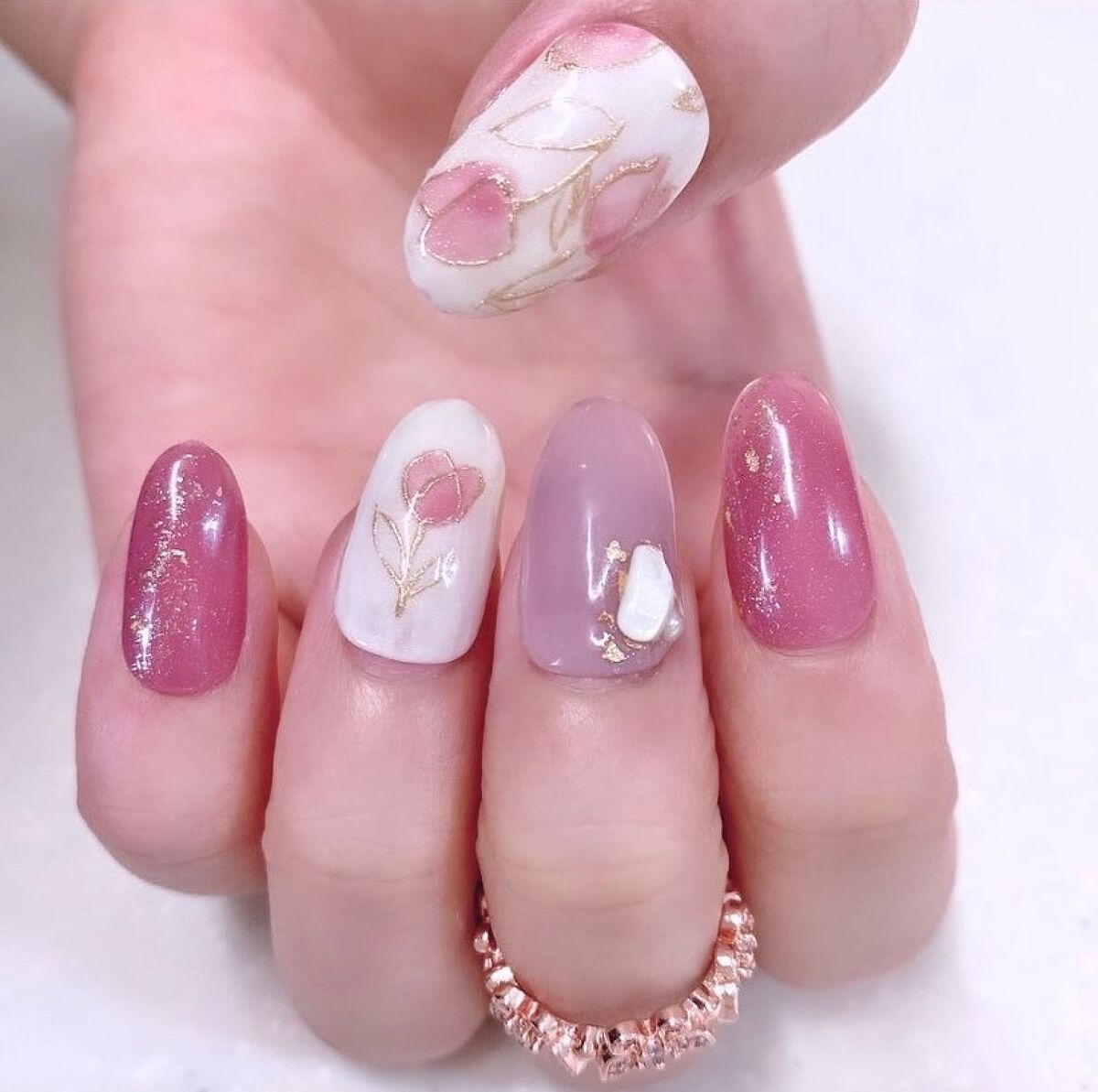 ネイルシール/セリア/ネイルシールを使ったクチコミ(1枚目)