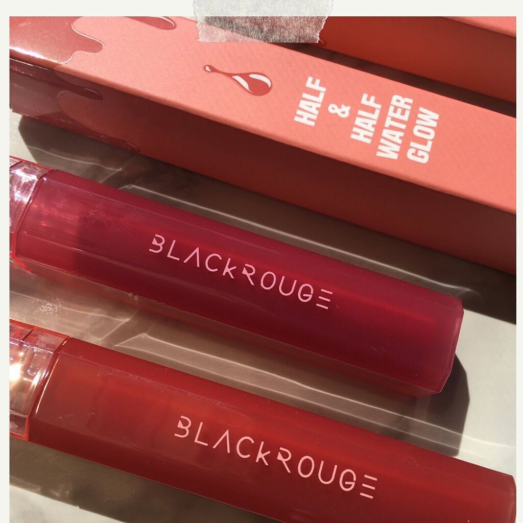 ハーフアンドハーフ ウォーターグロウ/BLACK ROUGE/口紅を使ったクチコミ(1枚目)