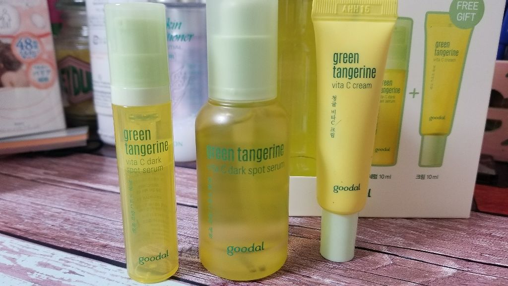 グリーンタンジェリン ビタC ダークスポットケアセラム/goodal/美容液を使ったクチコミ(1枚目)