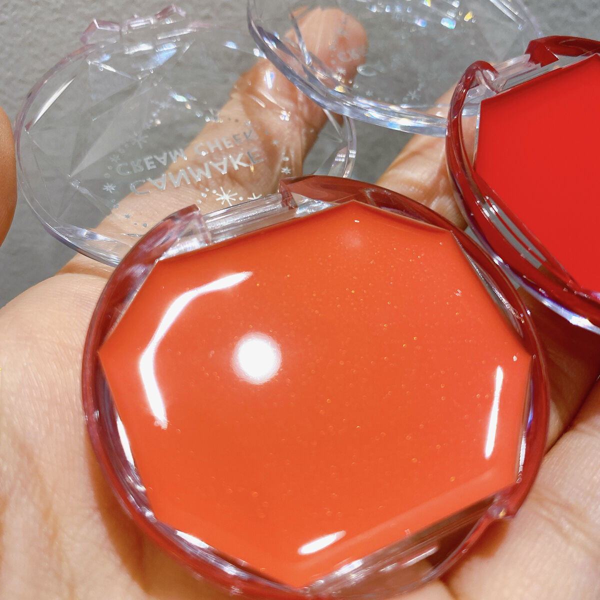 クリームチーク（クリアタイプ） CL05 クリアハピネス/キャンメイク/ジェル・クリームチークを使ったクチコミ（3枚目）