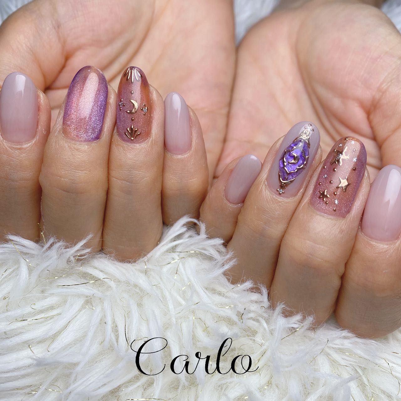 YUKA on LIPS 「4本art..@mythica_sumireさんのデザイン参考..」(2枚目)