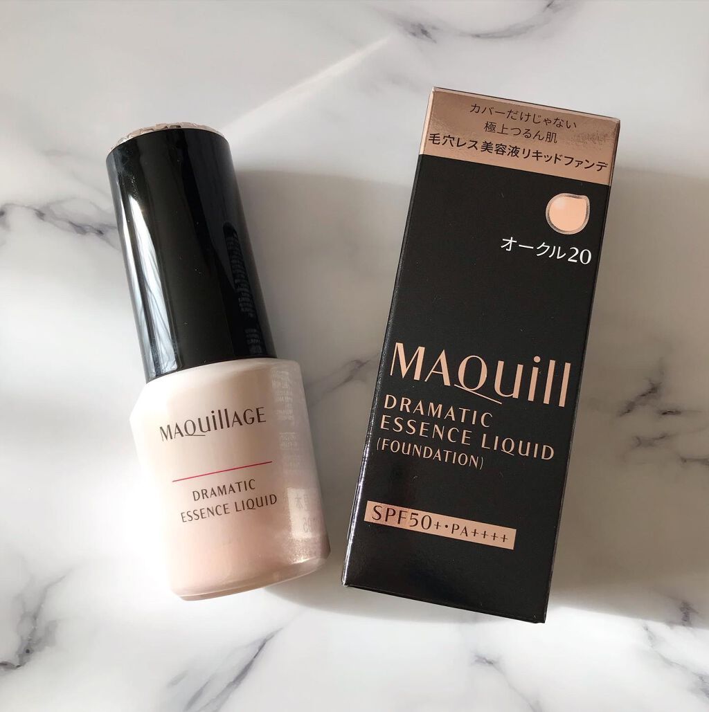ドラマティックエッセンスリキッド/マキアージュ/リキッドファンデーションを使ったクチコミ（1枚目）