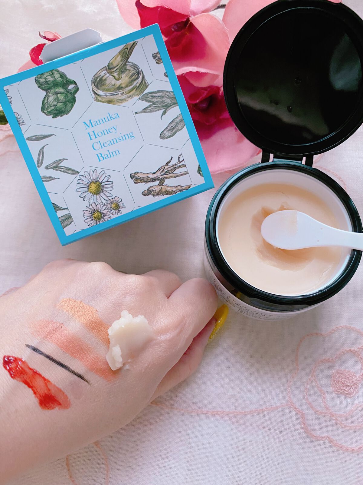 マヌカハニー クレンジングバーム/アピセラピーコスメティクス/クレンジングバームを使ったクチコミ（3枚目）