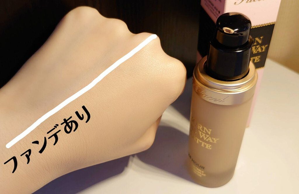 ボーン ディス ウェイ アンディテクタブル 24H マット ファンデーション/Too Faced/リキッドファンデーションを使ったクチコミ(3枚目)