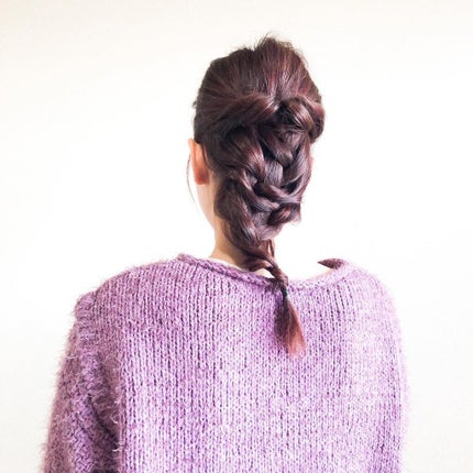 emi_arrange_hair on LIPS 「今日のアレンジ編みおろし🎀今日は調子が悪く?!納得いかず、何度..」(2枚目)