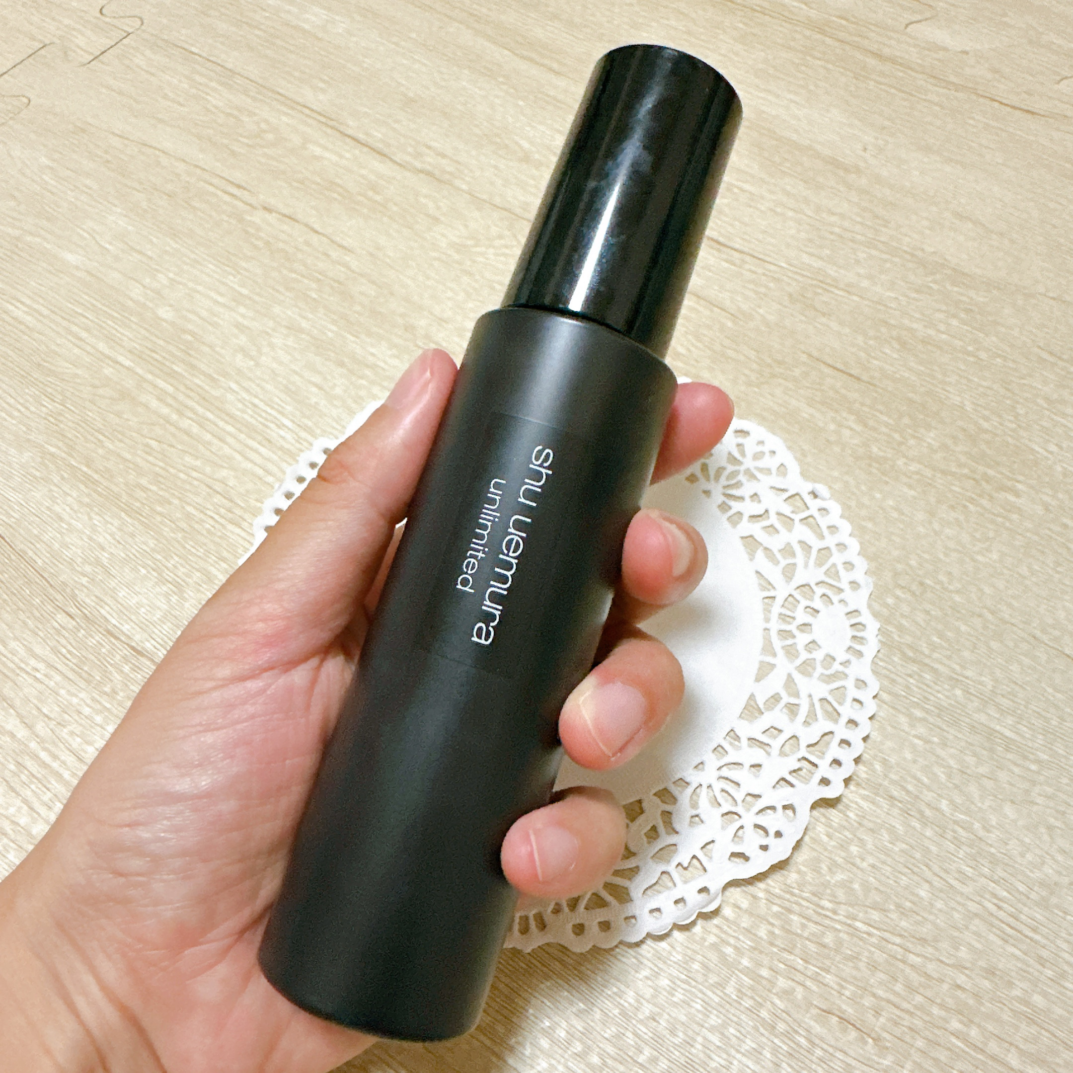 アンリミテッド メイクアップ フィックス ミスト マット ［ヨモギの香り］/shu uemura/フィックスミストを使ったクチコミ（2枚目）