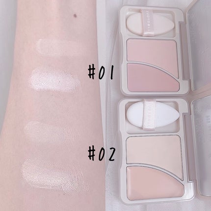 JUDYDOLL フィックスハイライトパクト/JUDYDOLL/クリームハイライトを使ったクチコミ(3枚目)