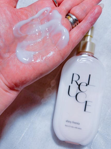 リルーチェスキンミルクローションプリズムリリー/コスメテックスローランド/ボディローションを使ったクチコミ(4枚目)