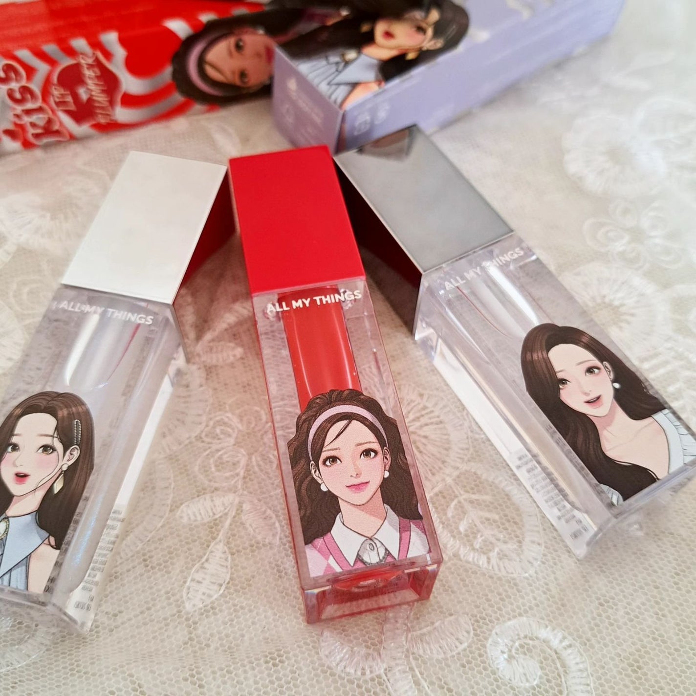 ㅎㄹㅋ on LIPS 「【女神降臨💗】あの人気マンガ女神降臨とのコラボリップ💋■もっち..」(2枚目)