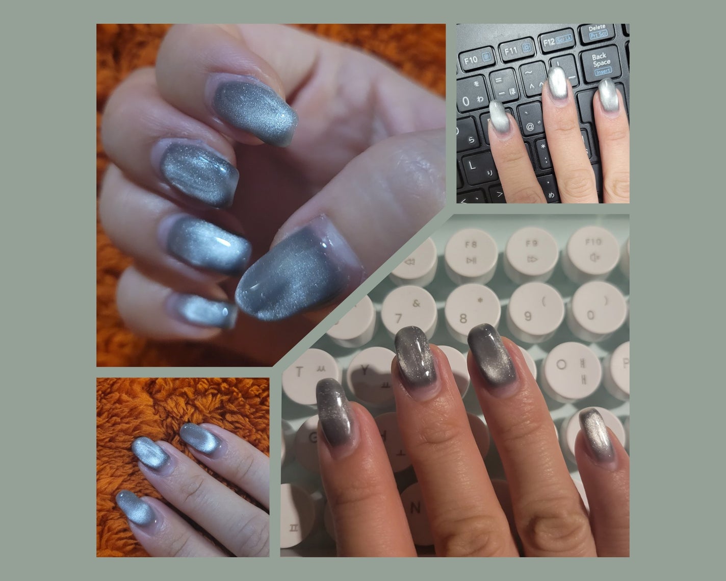 シルクマグネットジェルネイル/inbity/ジェルネイルを使ったクチコミ(5枚目)