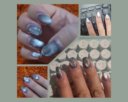 シルクマグネットジェルネイル/inbity/ジェルネイルを使ったクチコミ(5枚目)