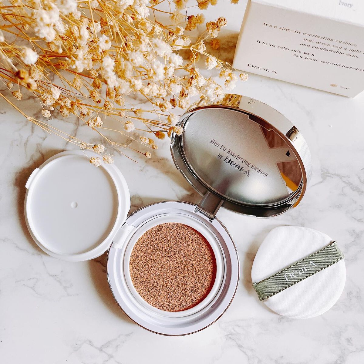 スリムフィット エバーラスティング クッション/Dear.A/クッションファンデーションを使ったクチコミ（1枚目）