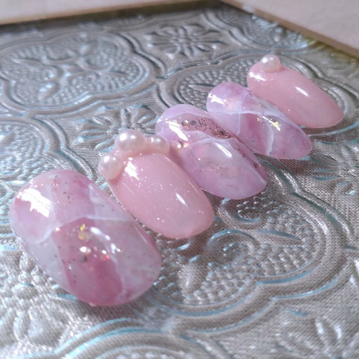 ジェルネイル（ライト対応）/セリア/ジェルネイルを使ったクチコミ（1枚目）