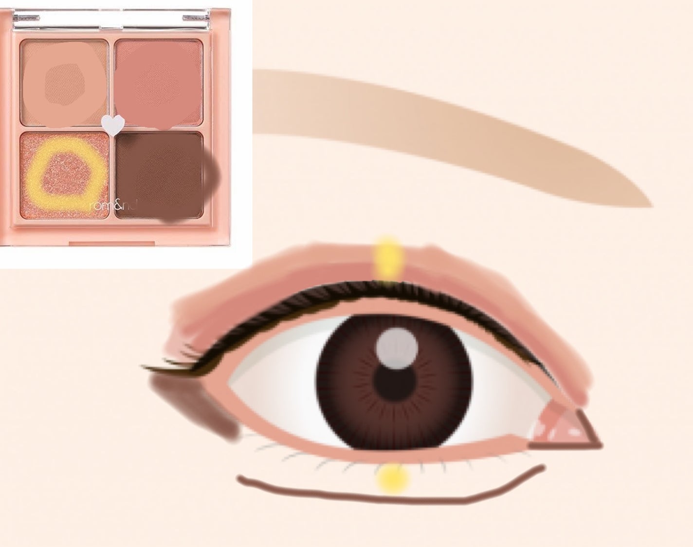 ベターザンアイズ/rom&nd/アイシャドウパレットを使ったクチコミ(2枚目)