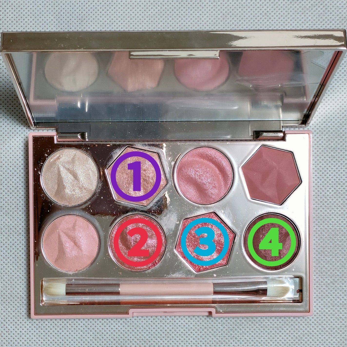 限定 リアルラスティング グリッターシャドウ/K-パレット/単色アイシャドウを使ったクチコミ(4枚目)