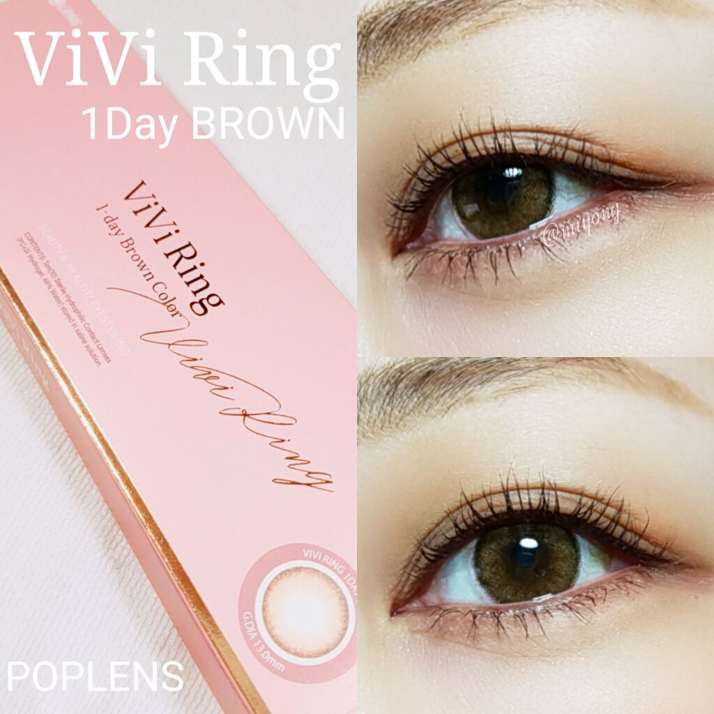 ViVi Ring 1day/OLENS/ワンデー(1DAY)カラコンを使ったクチコミ(1枚目)