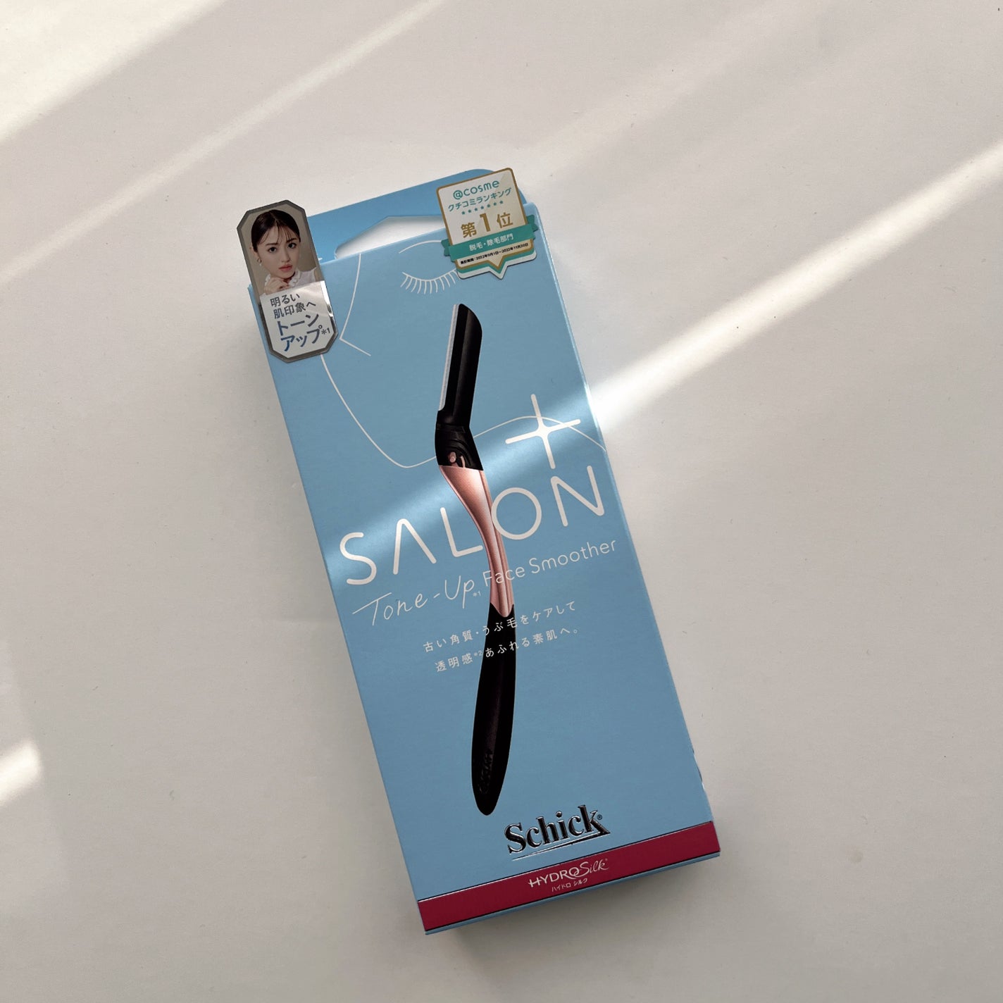 サロンプラス トーンアップ フェイススムーサー ホルダー(刃付き)/サロンプラス/シェーバーを使ったクチコミ(1枚目)