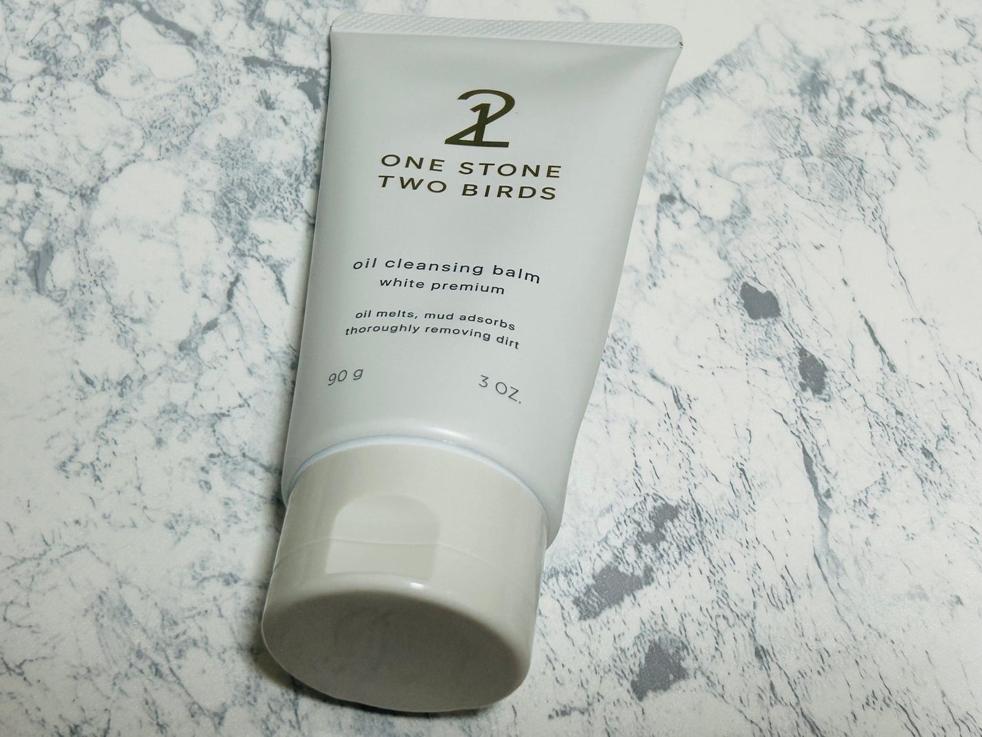 オイルクレンジングバーム ホワイトプレミアム/ONE STONE TWO BIRDS/クレンジングバームを使ったクチコミ(1枚目)
